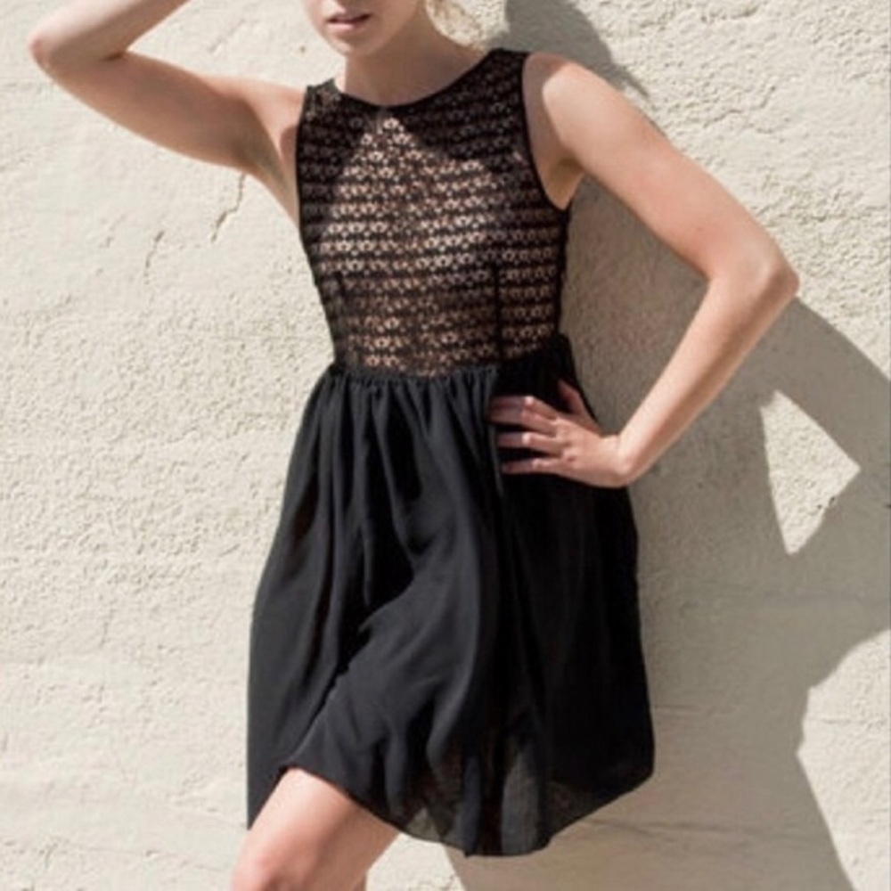 American Apparel Chiffon Lace dress